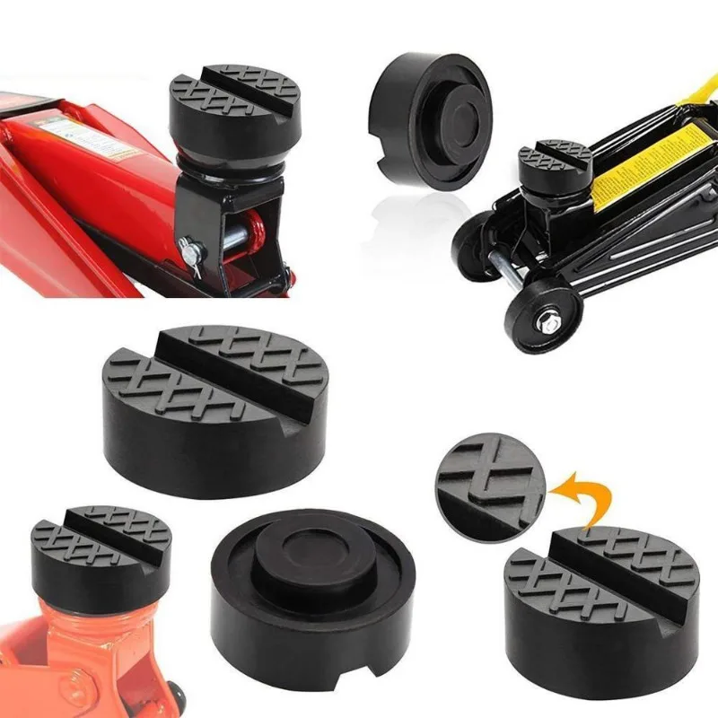 Car Jack Slotted Lift Stand Rubber Pads - Hydraulic Support Repair Tools for W - £13.06 GBP