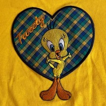 90s Vintage Looney Tunes Tweety Short Sleeve Tee Yellow Women&#39;s 22W 24W XXL - £25.74 GBP