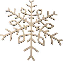 Lawn and Pets Christmas Wood Snow Flakes Design 17 - £11.02 GBP