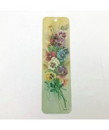 Vintage 1991 Lena Liu Originals Pansies Bookmark by Quality Artworks - $218.92 MXN