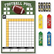 HOME &amp; HOOPLA Football Party Supplies - Football Pool Game Kit with Awar... - £7.87 GBP