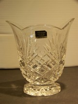 Noritake Crystal Vase Hampton Hall 5 3/4&quot; x 6 1/2&quot; - £35.29 GBP