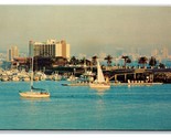 Harbor Island San Diego California CA UNP Chrome Postcard F21 - £2.28 GBP