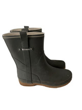TRETORN Womens Rain Boots ELSA Gray Green Rubber Waterproof Mid Calf Sno... - £25.22 GBP