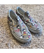 Vans x Disney Mickey Mouse Slip-On Shoes Frost Gray Mens 8.5 Canvas Classic - $552.13 MXN