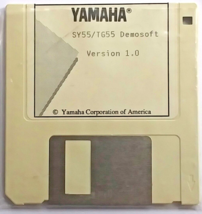 Yamaha SY55 TG55 Demosoft Ver. 1.0 Original Floppy Disk for Use with the QX5FD. - £31.13 GBP