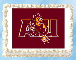 Arizona State Edible Image Cake Topper Cupcake Topper 1/4 Sheet 8.5 x 11&quot; - £9.34 GBP