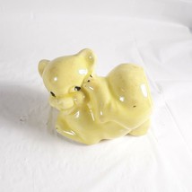 Yellow Bear Planter Ceramic Vintage - £19.66 GBP