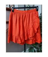 J.Crew Women&#39;s Orange 100% Cotton A-Line Casual Knee Length Skirt Size 4P - $454.01 MXN