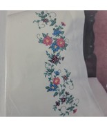 Floral Pillowcase Embroidery Kit Summer Bucilla Pair Stamped 64088 2 AVA... - £13.32 GBP