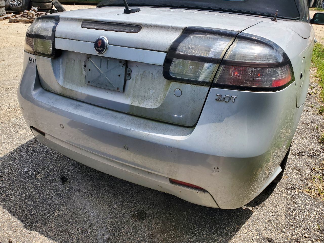 2008 2009 2010 2011 SAAB 9-3 OEM 309 Snow Silver Convertible Rear Bumper  - $309.38