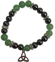 8mm Green Aventurine/ Hematite with Triquetra - £15.89 GBP