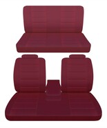 50/50 split front and solid rear bench seat covers fits 1975 Oldsmobile ... - $214.17 CAD