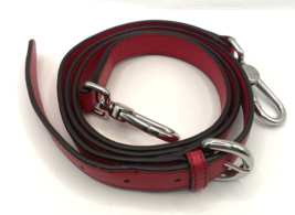 Furla Red Leather Narrow Adjustable Crossbody.Shoulder Strap .75&quot; Wide - £21.30 GBP