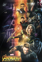 Avengers Infinity Signed Movie Poster - £175.45 GBP