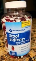 Members Mark STOOL SOFTENER, Colace-Docusate Sodium 100mg BIG 600 ct- EX... - $14.57