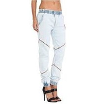 ONE By One Teaspoon TRACKIES Elastic Waist Denim JEANS Tapered Leg ( XS ) - $80.58