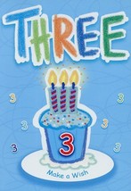 Three Make A Wish  - AGE 3- Birthday Greeting Card - 01015 - £2.20 GBP