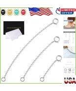 Perfect Gift! 3 Pcs Stunning Sterling Silver Chain Extenders for Jewelry... - $15.93 CAD