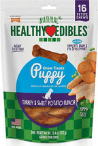 Nylabone Healthy Edibles Turkey &amp; Sweet Potato Petite Puppy Chew Treats - USA-Ma - £26.57 GBP+