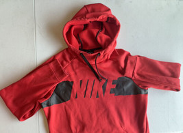 Nike Hoodie Mens Medium Red Dri Fit Pullover Sweater Swoosh Athletic Clean - £18.69 GBP