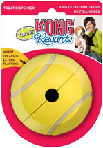 KONG Rewards Tennis Treat Dispenser: Interactive Dog Toy for Mental &amp; Ph... - £6.37 GBP