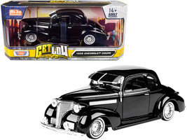 1939 Chevrolet Coupe Lowrider Black Get Low Series 1/24 Diecast Car Motormax - £33.77 GBP