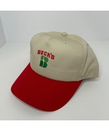 Becks Sure Gro 130 Profit Pack Snapback Hat Mens Adjustable Tan Red Lege... - $262.97 MXN