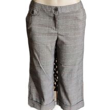 Vintage Izod XFG Women&#39;s Capri Black Plaid Stretch Cropped - €13,65 EUR