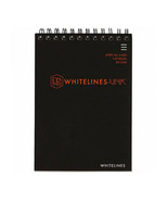 Whitelines A6 Spiral Notepbook 140pg 8mm (Black) - £23.13 GBP