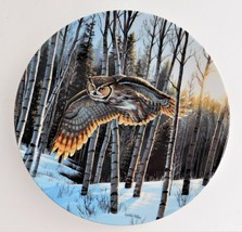 WS George Cynthie Fisher First Light Spirits in the Sky Owls Plate  #2 - $34.65