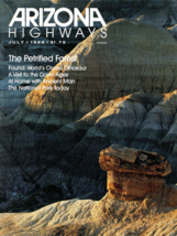 OLD ARIZONA HIGHWAYS 1986 JULY PAINTED DESERT PETRIFIED FOREST DINOSAUR ... - $27.56