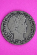 1906 O Barber Liberty Silver Quarter Scarce Semi Key Date New Orleans Mint 34 - $45.99