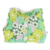 Vtg 70s Handmade Doll Top Mod Floral Hippy Print Shirt 8&quot; Chest Ideal Ch... - $6.99