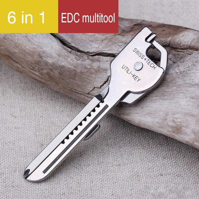 Multifunctional EDC Tool Portable Keychain Pocket Knife Pendant Folding ... - £8.01 GBP+