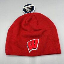 Wisconsin Badgers Hat Men Red Top of the World Beanie Cap New Adult - $18.05 CAD