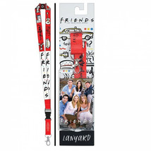Friends TV Show Reversible Lanyard with Breakaway Clip and ID Holder White - $11.98