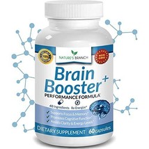 Advanced Brain Booster Supplements - 40 Ingredients Memory Focus &amp; Clarity Vi... - £35.87 GBP