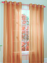  GOLD 1PANEL CURTAIN TREATMENT  DECOR BAY OR STANDARD WINDOW SEMISHEER - $22.99