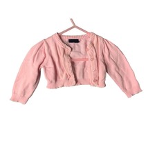 Faded Glory Girls Infant Baby Size 3 6 months Long Sleeve cardigan Sweater Pink - $7.69