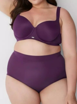 Lane Bryant CACIQUE Silky Comfort Bliss Brief Panty PURPLE Plus Sze 14/1... - $15.03