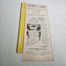 Therm A Shave Hot Lather Shaving Shaving Cream Vintage Print Ad 1967 - $15.98