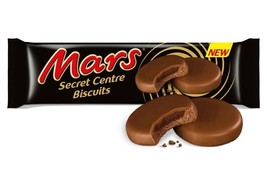 12 Packs Of Mars Chocolate Secret Centre Biscuit Cookies 132g Each - £53.24 GBP
