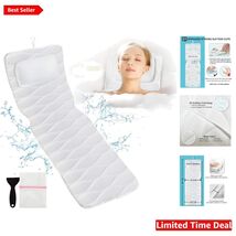Luxurious Full Body Bath Pillow with 21 Suction Cups for Ultimate Relaxa... - $96.97