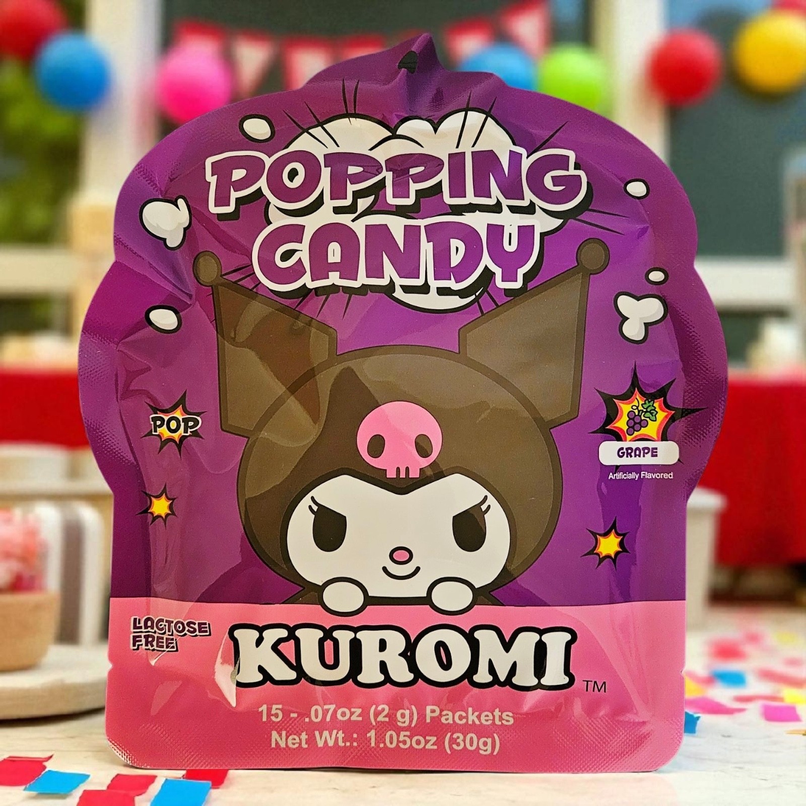 Kuromi Popping Candy Grape Flavor 30g | Pack of One (1) |- Free Shipping ! - $8.86