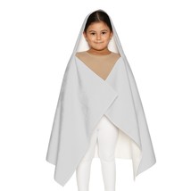 Kids Youth Hooded Towel-Inspirational Black and White Mountain Print - £38.09 GBP