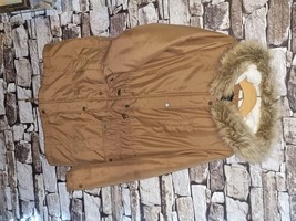 Womens Jackets - Dorothy Perkins Faux Fur Hood Zip Coat, size UK 14  colour: car - £14.38 GBP