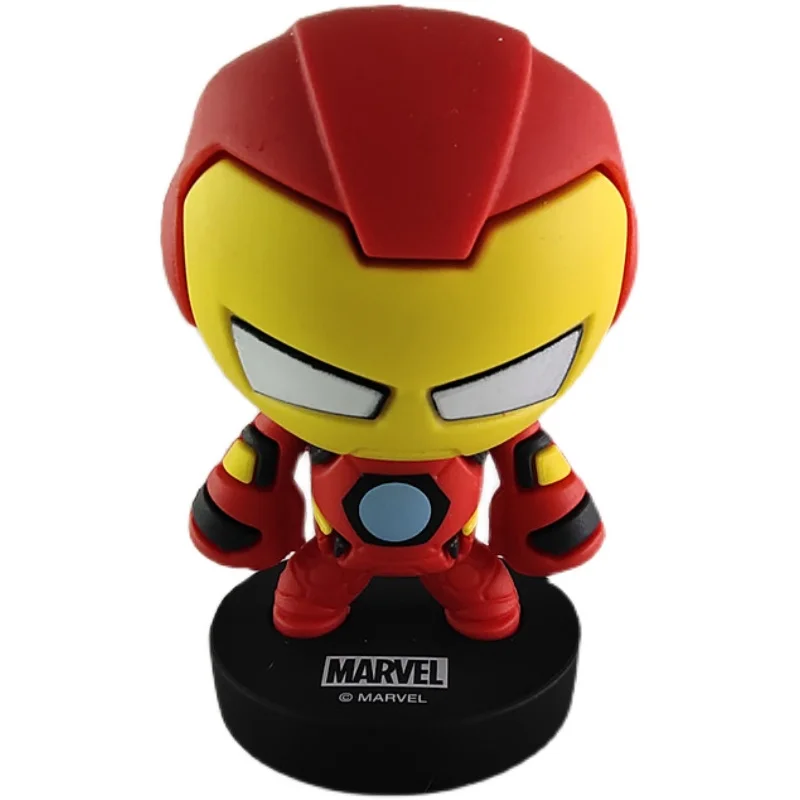 MINISO Marvel Series Q-Version Model Toy Cartoon Iron Man Cute Action Figure - £15.33 GBP