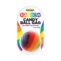 Rainbow Candy Ball Gag - $190.68 MXN