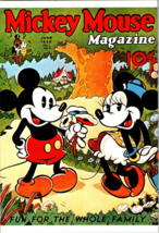 Vtg Postcard Mickey Mouse 1936 Magazime Cover Repro, Walt Disney Company - £5.13 GBP